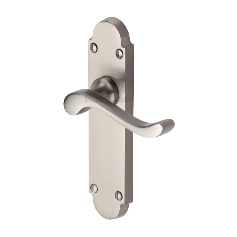 Heritage Brass Savoy Door Handle on Plate