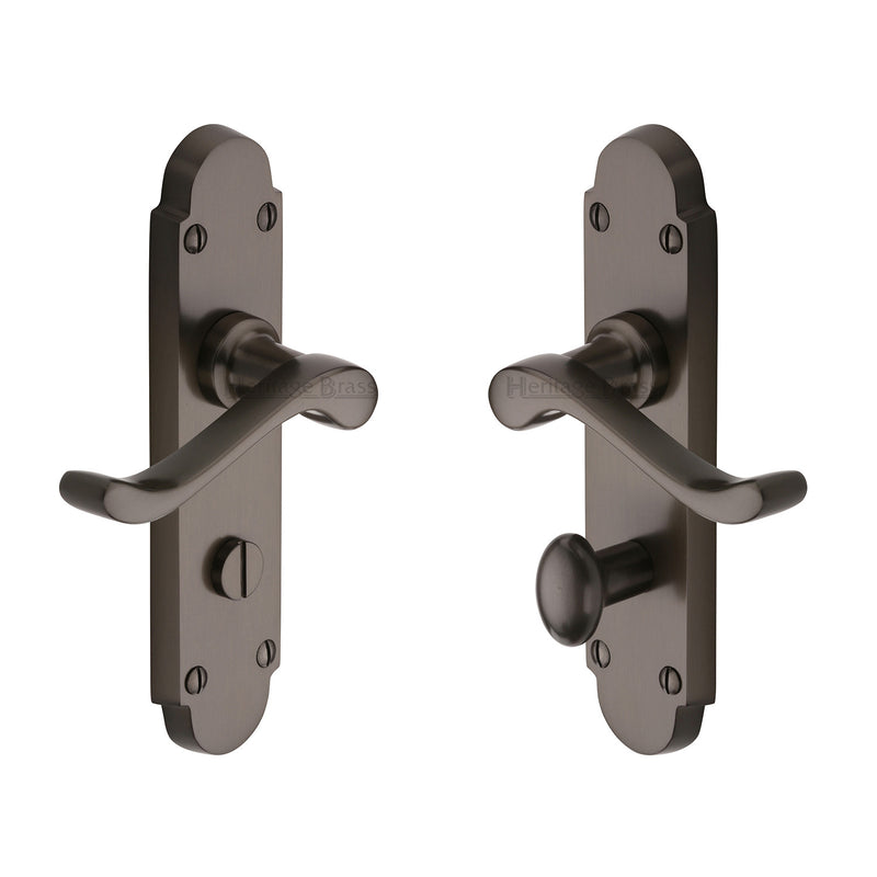 Heritage Brass Savoy Door Handle on Plate