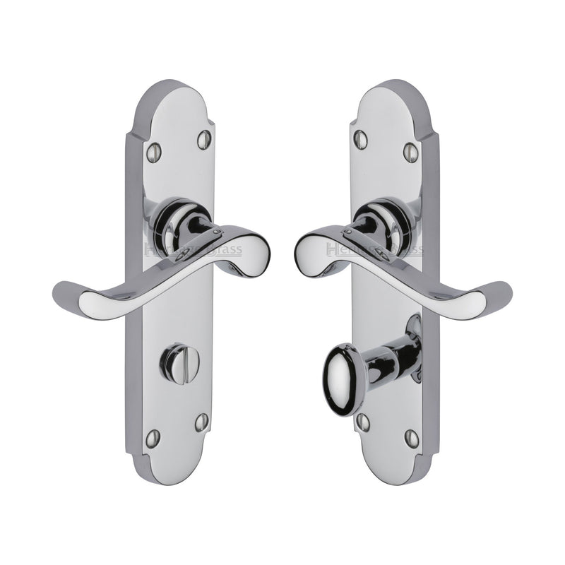 Heritage Brass Savoy Door Handle on Plate