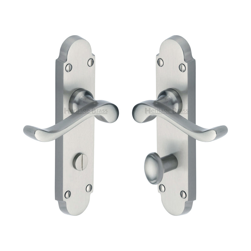 Heritage Brass Savoy Door Handle on Plate