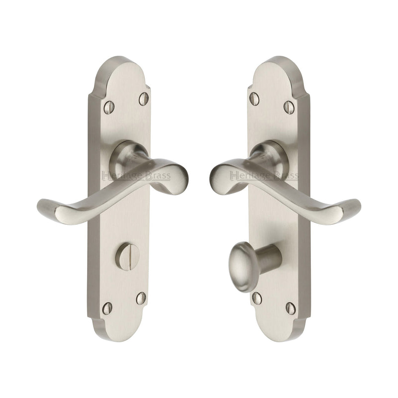Heritage Brass Savoy Door Handle on Plate