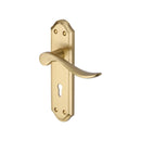 Heritage Brass Sandown Door Handle on Plate
