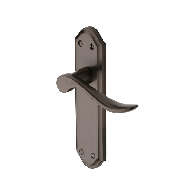 Heritage Brass Sandown Door Handle on Plate
