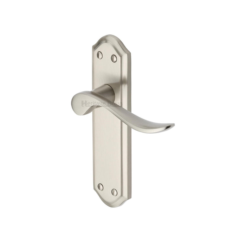 Heritage Brass Sandown Door Handle on Plate