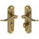 Heritage Brass Sandown Door Handle on Plate