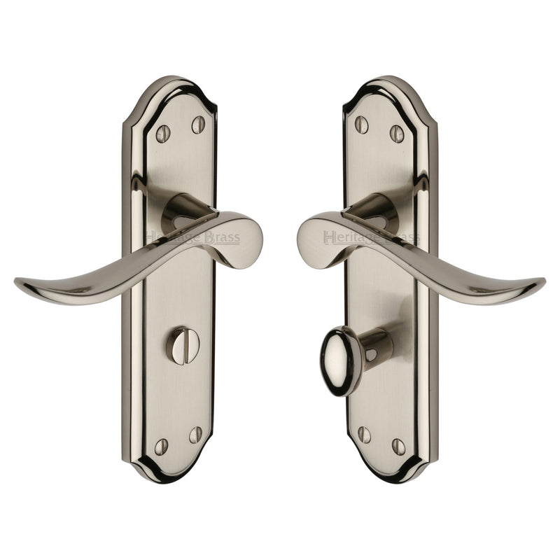 Heritage Brass Sandown Door Handle on Plate