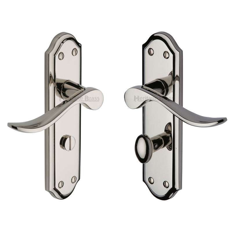 Heritage Brass Sandown Door Handle on Plate