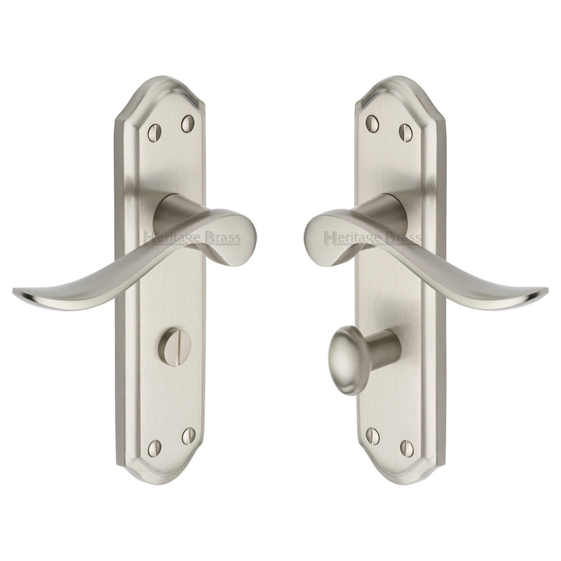 Heritage Brass Sandown Door Handle on Plate