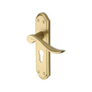 Heritage Brass Sandown Door Handle on Plate