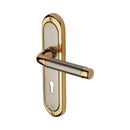 Heritage Brass Saturn Door Handle on Plate