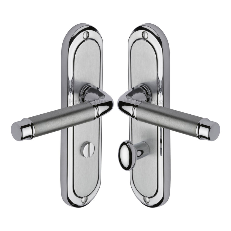 Heritage Brass Saturn Door Handle on Plate
