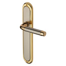 Heritage Brass Saturn Long Door Handle on Plate