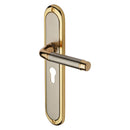 Heritage Brass Saturn Long Door Handle on Plate
