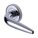 Sorrento Goccia Door Handle on Round Rose