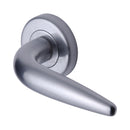 Sorrento Goccia Door Handle on Round Rose