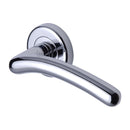Sorrento Ico Door Handle on Round Rose