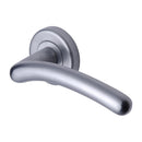 Sorrento Ico Door Handle on Round Rose