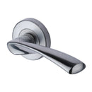 Sorrento Treviso Door Handle on Round Rose
