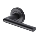 Sorrento Lena Door Handle on Round Rose