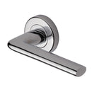 Sorrento Lena Door Handle on Round Rose