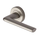 Sorrento Lena Door Handle on Round Rose