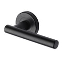 Sorrento Shuttle Door Handle on Round Rose