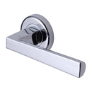 Sorrento Siloh Door Handle on Round Rose