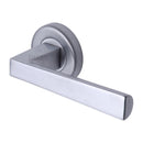 Sorrento Siloh Door Handle on Round Rose