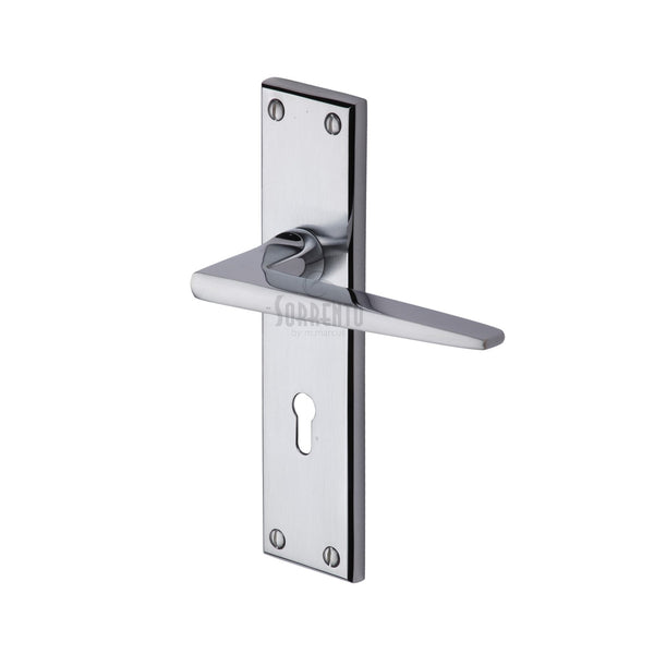 Sorrento Swift Door Handle on Plate