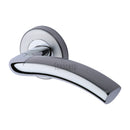 Sorrento Como Door Handle on Round Rose