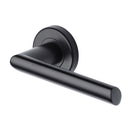 Sorrento Mercury Zinc Door Handle on Round Rose