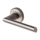 Sorrento Mercury Zinc Door Handle on Round Rose