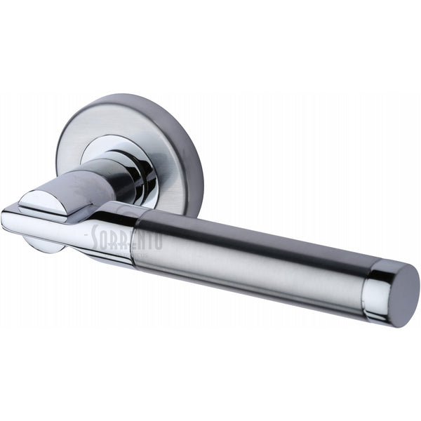 Sorrento Salo Door Handle on Round Rose