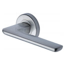 Sorrento Trino Door Handle on Round Rose