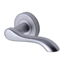 Sorrento Aurora Door Handle on Round Rose