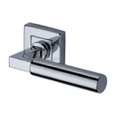 Heritage Brass Bauhaus Sq Door Handle on Square Rose