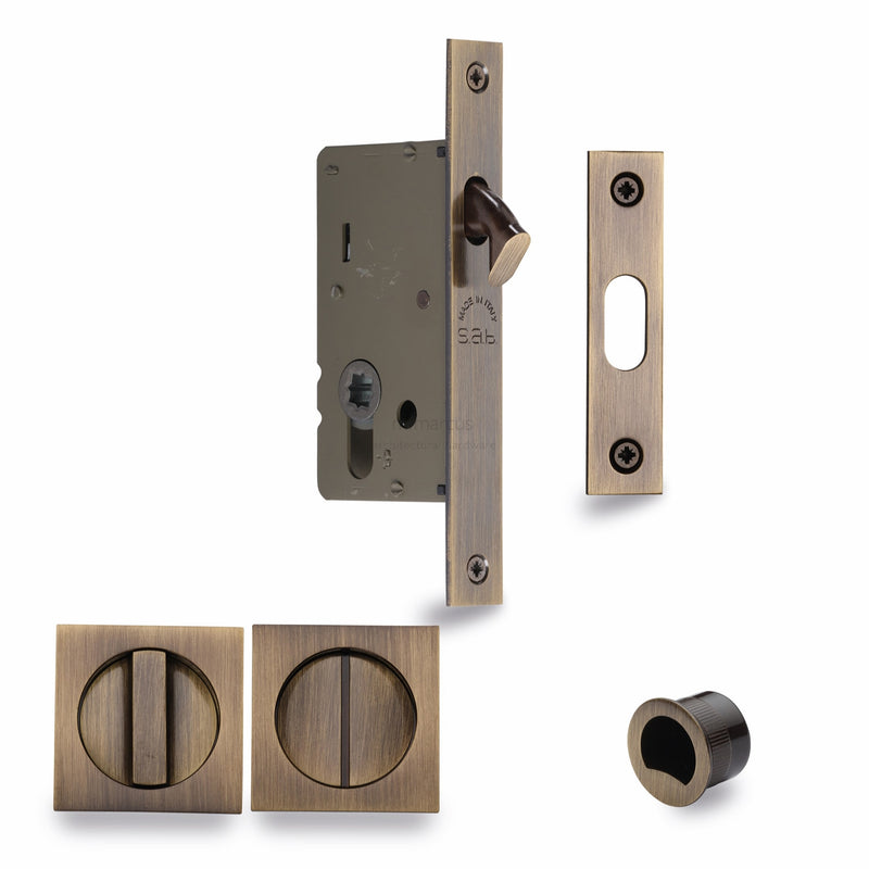 M.Marcus Sliding Lock with Square Privacy Turns