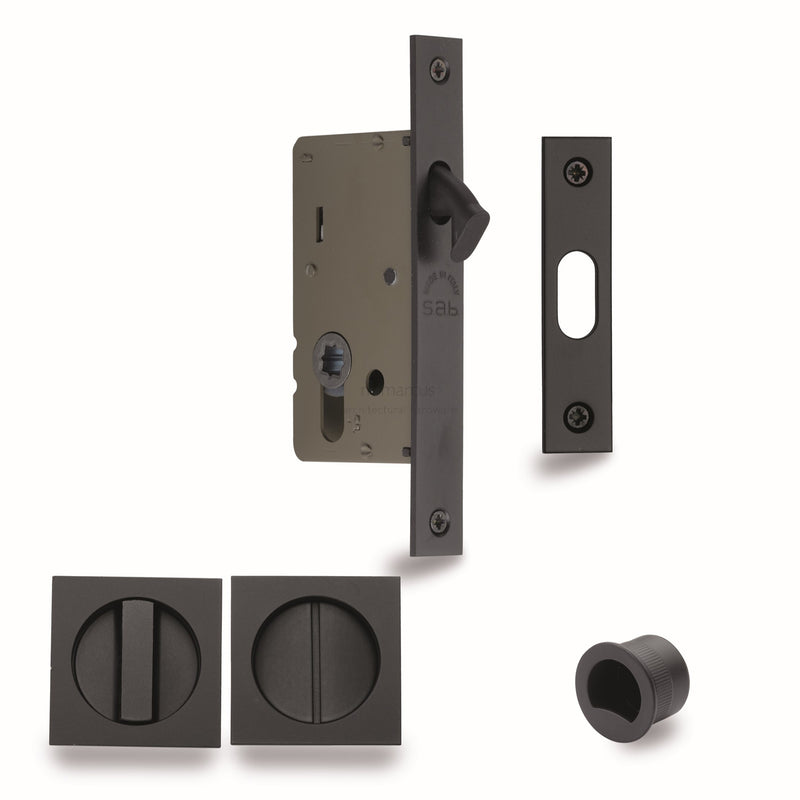 M.Marcus Sliding Lock with Square Privacy Turns