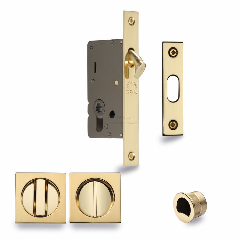 M.Marcus Sliding Lock with Square Privacy Turns