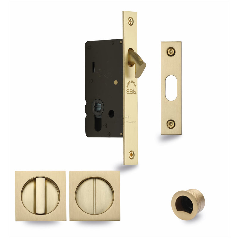 M.Marcus Sliding Lock with Square Privacy Turns