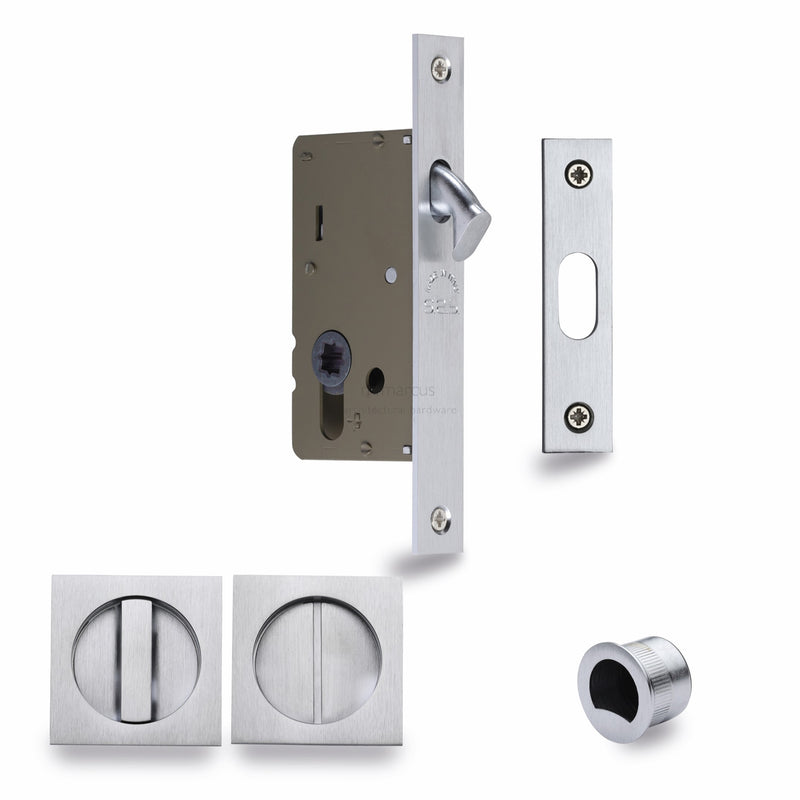 M.Marcus Sliding Lock with Square Privacy Turns
