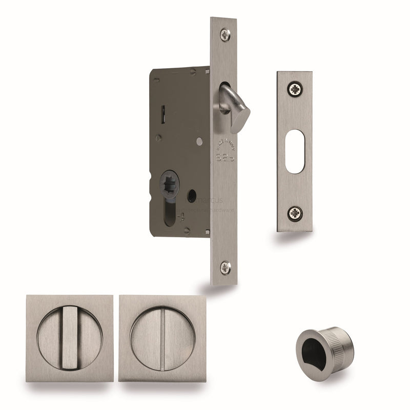 M.Marcus Sliding Lock with Square Privacy Turns