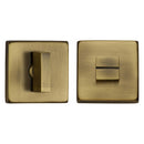 Heritage Brass Square Bathroom Turn & Release - SQ4035