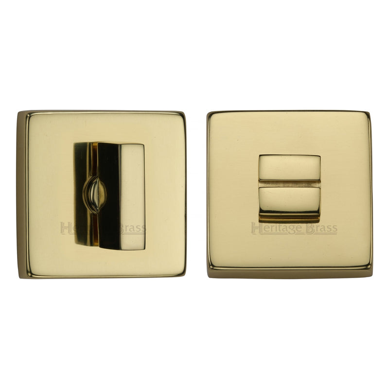 Heritage Brass Square Bathroom Turn & Release - SQ4035