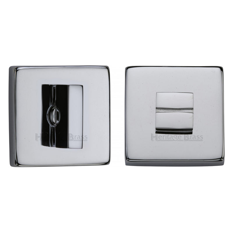 Heritage Brass Square Bathroom Turn & Release - SQ4035