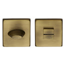 Heritage Brass Square Bathroom Turn & Release - SQ4043