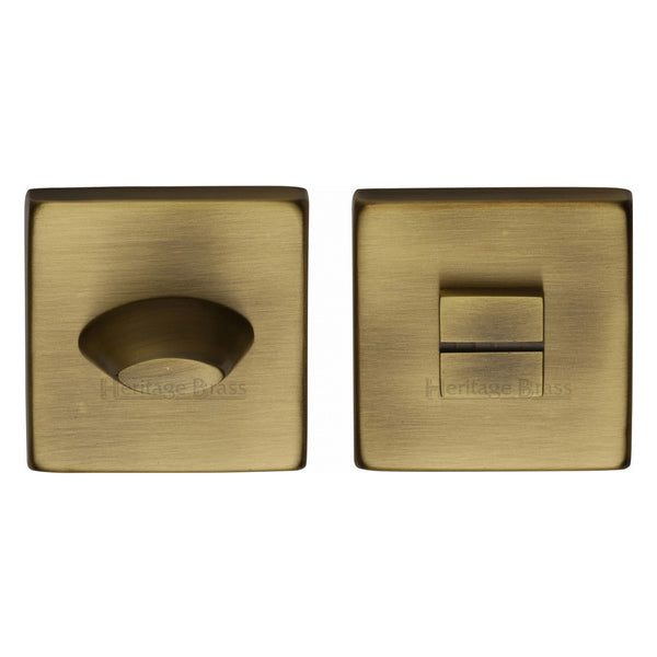 Heritage Brass Square Bathroom Turn & Release - SQ4043