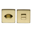 Heritage Brass Square Bathroom Turn & Release - SQ4043
