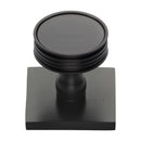 Heritage Brass Venetian Cabinet Knob with Square Backplate