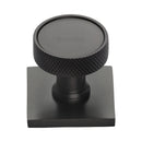 Heritage Brass Florence Knurled Cabinet Knob with Square Backplate